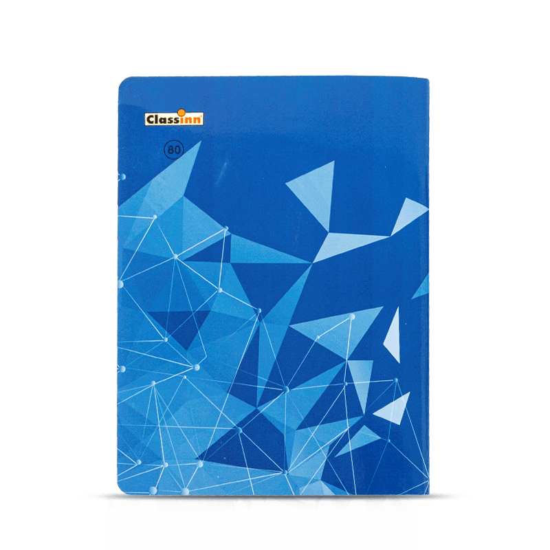 Livro de exercícios com capa de papel branco