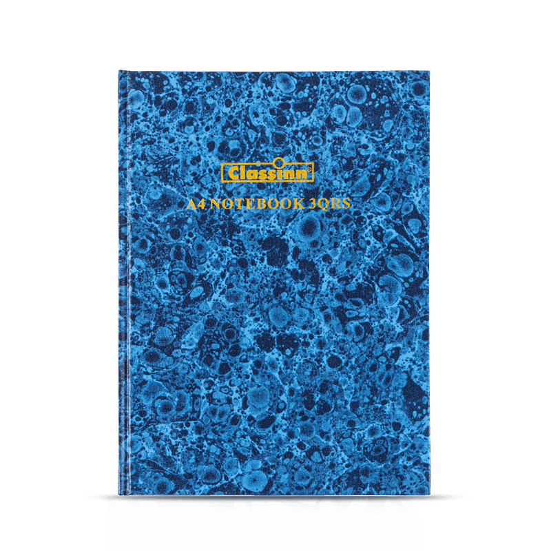 Caderno de capa dura A4 5x5 quadrados pequenos