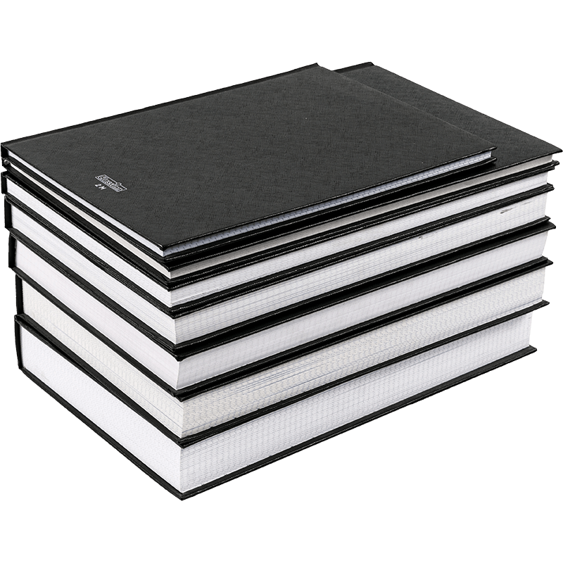Caderno de capa dura preto