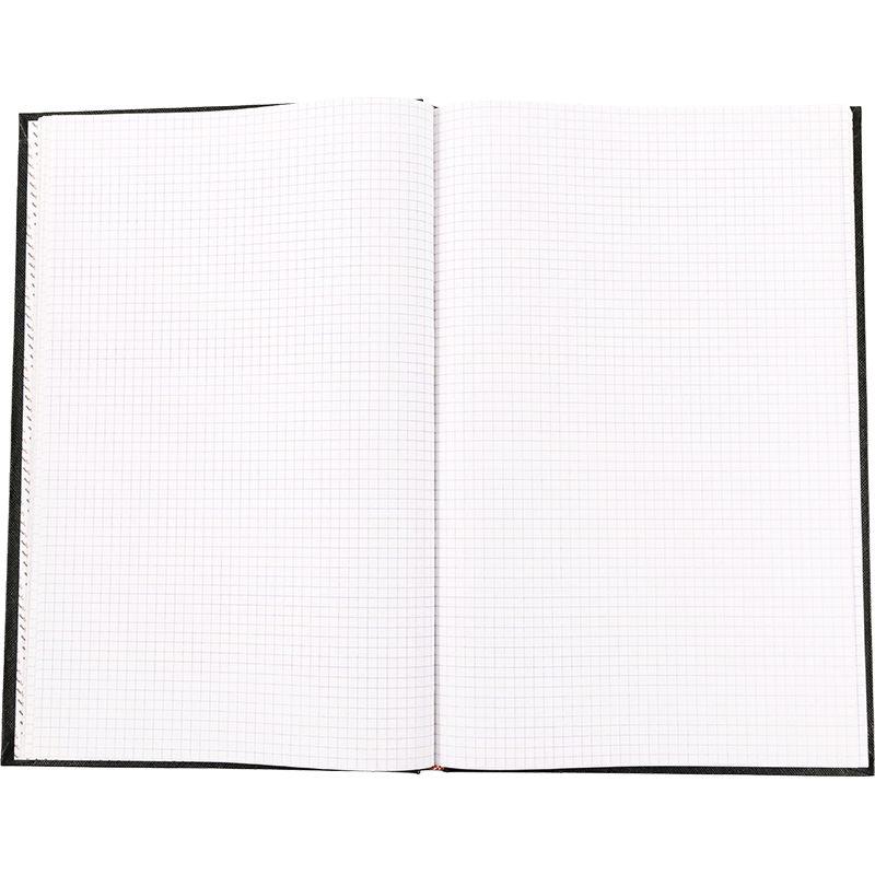 Caderno de capa dura preto