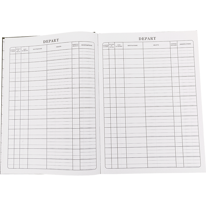 Registro de PARTIDA DE COURRIER