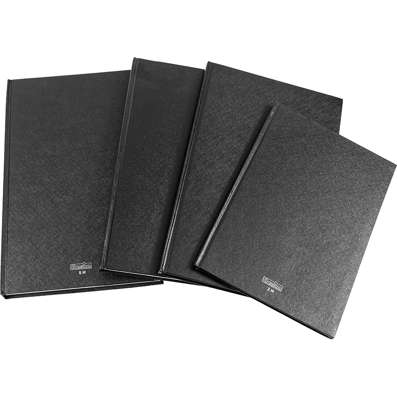 Caderno de capa dura preto