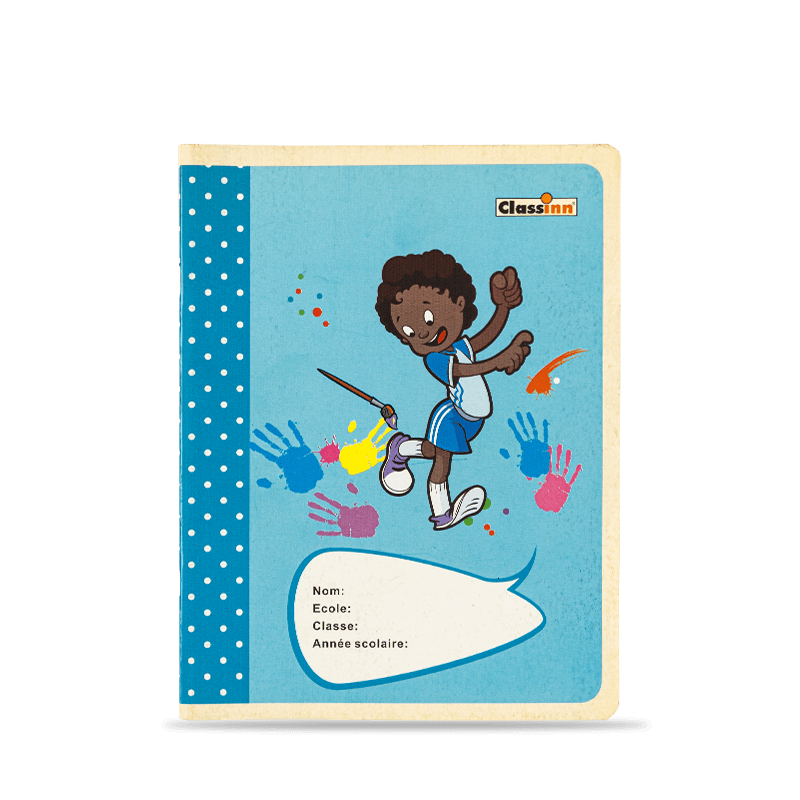 Desenho de padrão de menina livro de exercícios azul
